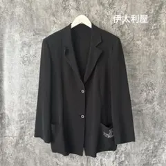 ⭐︎339 伊太利屋 イタリヤ GK テーラードジャケット ストーン ロゴ 婦人服