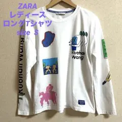 ZARA ザラグラフィック長袖Tシャツ Sサイズ
