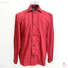 CROCODILE ステンカラージャケット レッド M 綿混