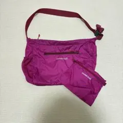 mont-bell モンベル ポケッタブルライトショルダー M ピンク