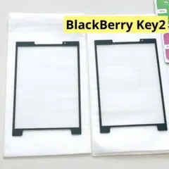 【2枚セット】BlackBerry KEY2 ガラスフィルム ブラック