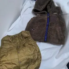 値下げ　キムラタンリバーシブルベスト　帝人シンプルベスト　2枚