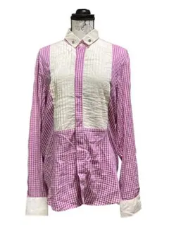 NARA CAMICIE チェック柄シャツ　ピンク　Lサイズのサムネイル