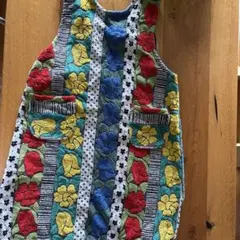 ☆*☆様 70s Design house カラフルパッチワークエプロンワンピー