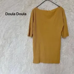 Doula Doula リブニット カットソートップス　無地カジュアル　FREEのサムネイル