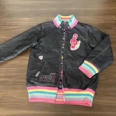希少★メゾピアノ　リバーシブル　ジャケット　ポップ柄