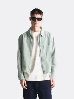 H&M ジップジャケット ミントグリーン