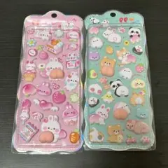 新品★おしりシール　2枚セット　ぷくぷく　うさぎ　くま　かわいい　ぷにぷに