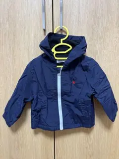 POLO Baby ネイビー フード付きアウター 90cm 裏地あり