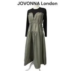 JOVONNA London ジョバンナロンドン 異素材 ワンピース 長袖 @