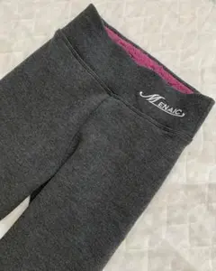 MENAIC 元祖裏起毛 防寒 リブレギンス ヒート裏ボアピンク　ダークグレー