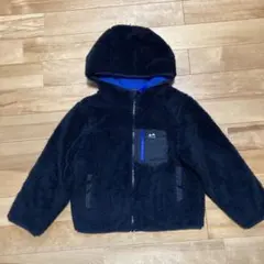 フード付きアウター　防風　黒×青　130 LB CLUB