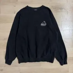 XLARGE エクストララージ ブラック ロゴ クルーネック スウェット M 黒