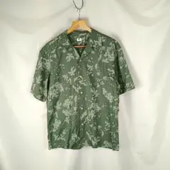 UNIQLO　ユニクロ　半袖シャツ　Mサイズ　グリーン系　B3616