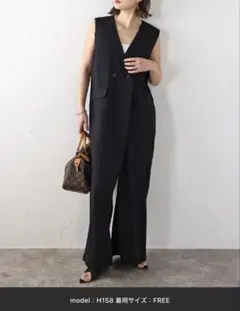 Bonjour Sagan ボンジュールサガン オールインワン 黒