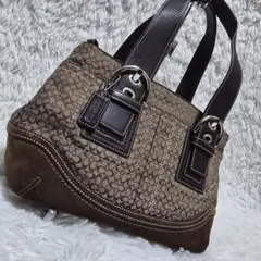 COACH ショルダーバッグ F10927 キャンバス×スウェード