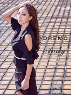 新品emiriawizオープンショルダー フリル ミニドレスandyアンディー