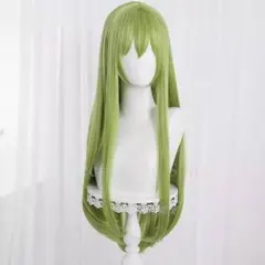 （お安くします）Ｃ.Ｃ.グリーンウィッグ（セット済み）のサムネイル