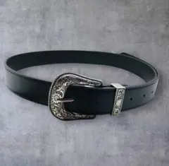 ベルト　ウエスタン　ブラック　レディース　メンズ　おしゃれアイテム　アメカジ