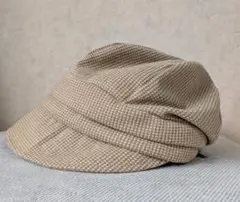 【小顔効果】未使用 キャスケット ベージュ 防寒 防風 起毛