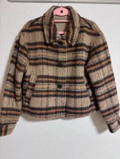 ウール混紡 チェック柄ジャケット