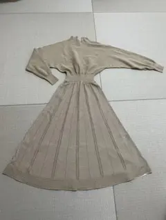 LAGUNAMOON ベージュ ニットワンピース 長袖