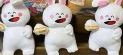 たべっ子どうぶつ“デカぬいぐるみ　うさぎ”3体セット　ギンビス