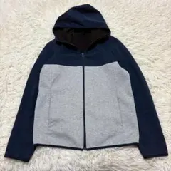 2545 ユニクロ フルジップパーカー L 長袖 裏地フリース カジュアル 防寒