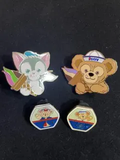 香港ディズニー ダッフィー＆フレンズ ピンバッジ - メルカリ