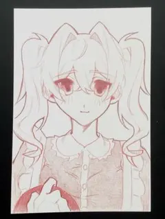 アナログ手書きイラスト　萌え絵