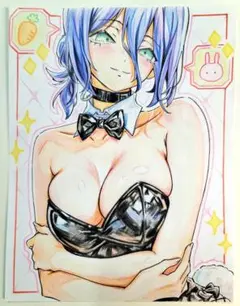 レゼ チェンソーマン 手描きイラスト ファンアート