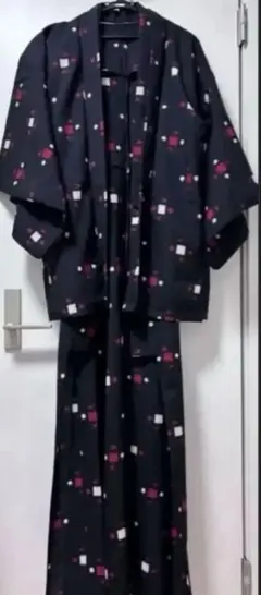 着物　アンサンブル　長着と羽織セット　年代物