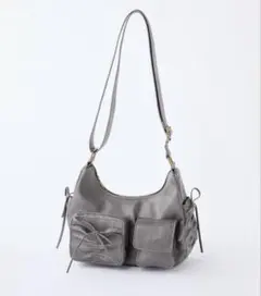 NICE CLAUP ナイスクラップ ドロストポケットショルダーバッグ　訳あり