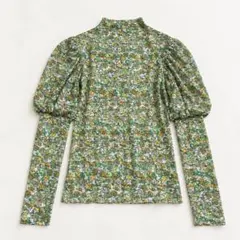 Collina Strada ゴールドメタリック 花柄 長袖トップス M - メルカリ