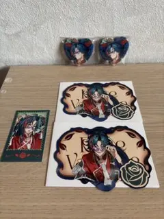 にじさんじ　魁星　Rose Valentine 缶バッジ　チェキ風カード　セット