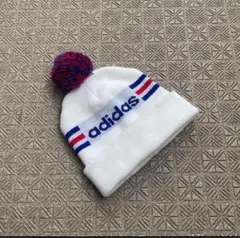 Y2K old adidas SK8 ボンボンニット帽 ビーニー 海外ストリート