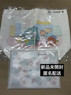 サンリオ当りくじ★ハンギョドン 当りくじ★トートバッグ　白★マルチケース★セット