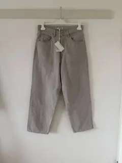 AURALEE FADED HARD TWIST BROWN DENIM