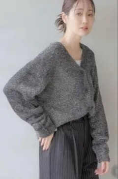 【新品未開封】GLOBAL WORK シャギーラメVネック カーディガンLサイズ