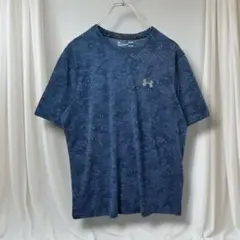 アンダーアーマー 半袖Tシャツ ヒートギア 総柄 ロゴ メンズLG 吸汗速乾のサムネイル