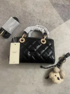 CHIO2ND ブラック キルティング ショルダーバッグ