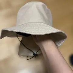 CASTANO 日除け付きハット サイズ54cm ベージュ　あごひものサムネイル