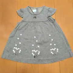 familiar 半袖ワンピース 80サイズ グレー