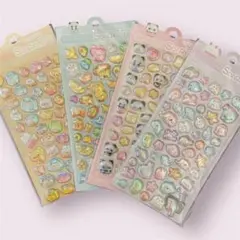 ラスト１点！お買い得！キラキラホログラム入りぷっくり動物シール