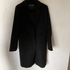 黒　ウール100% チェスターコート　size36のサムネイル