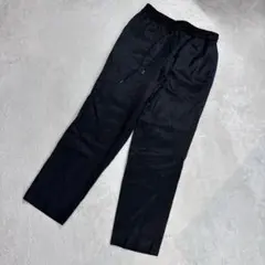 ユナイテッドアローズ　光沢あり　イージーテーパードパンツ　ブラック　Lサイズ