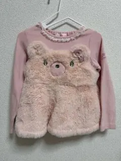 メゾピアノ もこもこクマさんトップス