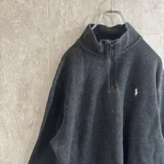 polo ralph lauren ラルフローレン ハーフジップニット L