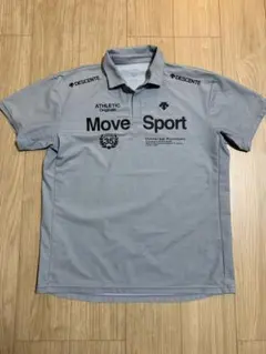 DESCENTE Move Sport デサント　ポロシャツ XO グレー