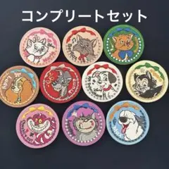 ディズニー　刺繍ステッカー　10個コンプリートセット　セリア